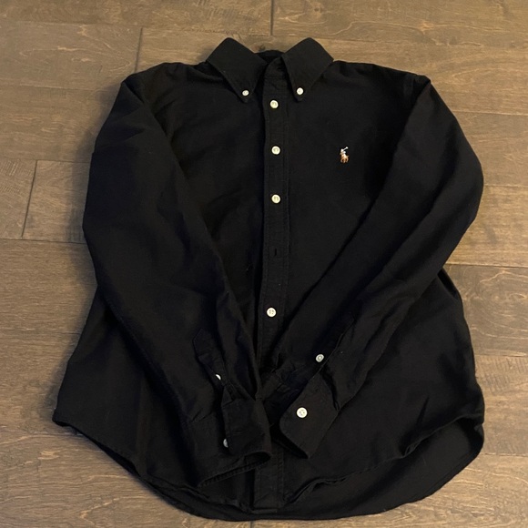Ralph Lauren Black Button Down Shirt - Picture 1 of 2